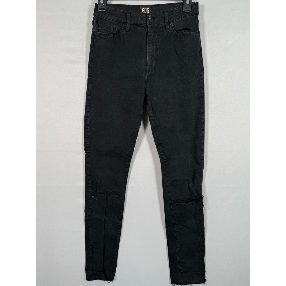 BDG Jeans Twig High Rise Distressed Black Skinny Urban Outfitters (tag 27) 26x29